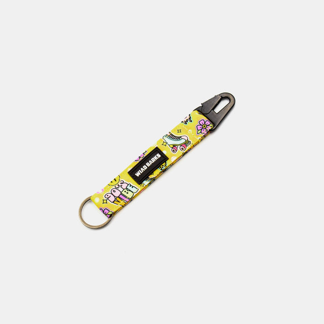 wild barks 90s vibes keychain