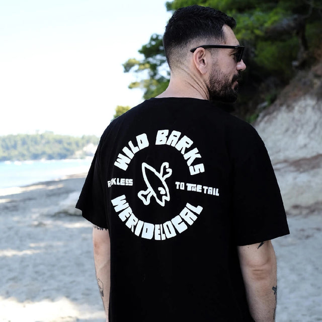 wild barks barkriders black t-shirt