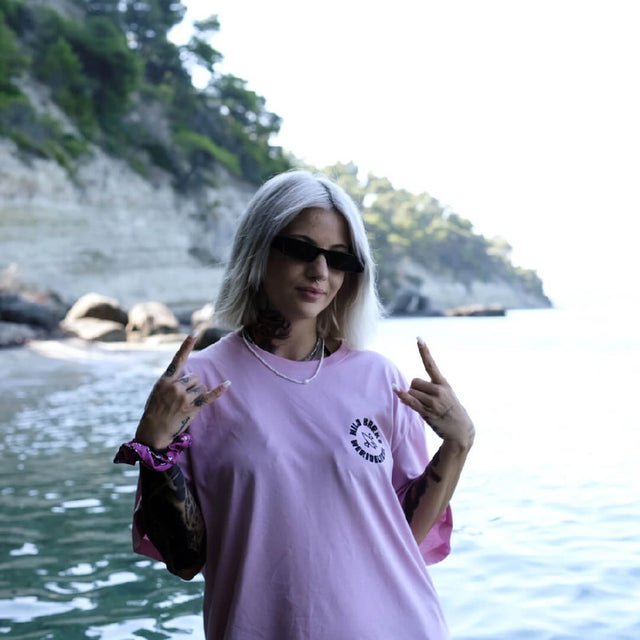 wild barks barkriders pink t-shirt