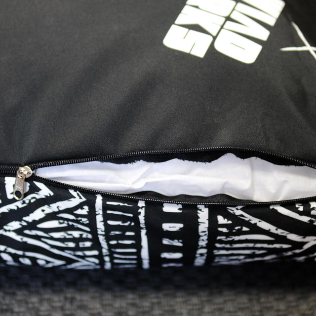 wild barks black boho dog bed