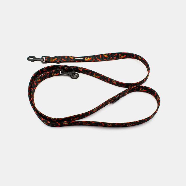 wild barks chilli pepper hands-free dog leash