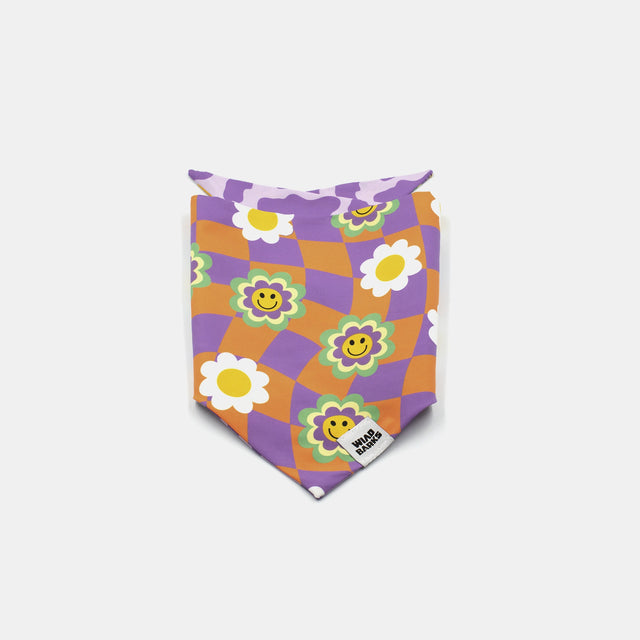 wild barks happy daisy dog bandana