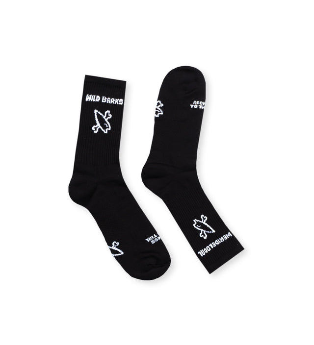 wild barks barkriders black κάλτσες