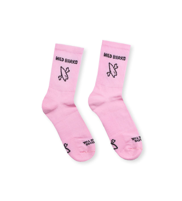 wild barks barkriders pink κάλτσες