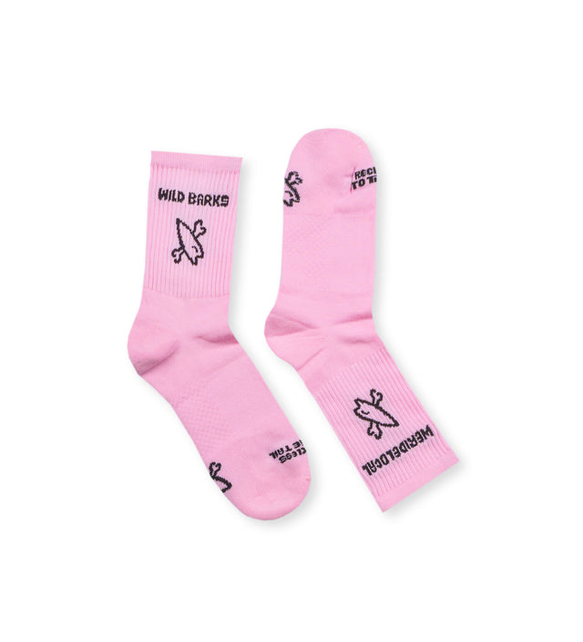 wild barks barkriders pink κάλτσες