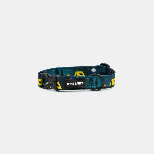 wild barks night campers dog collar