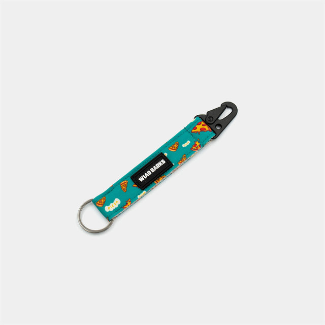 wild barks pizza keychain