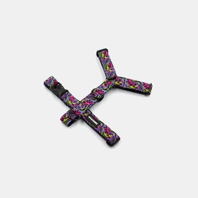 wild barks purple leopard dog harness