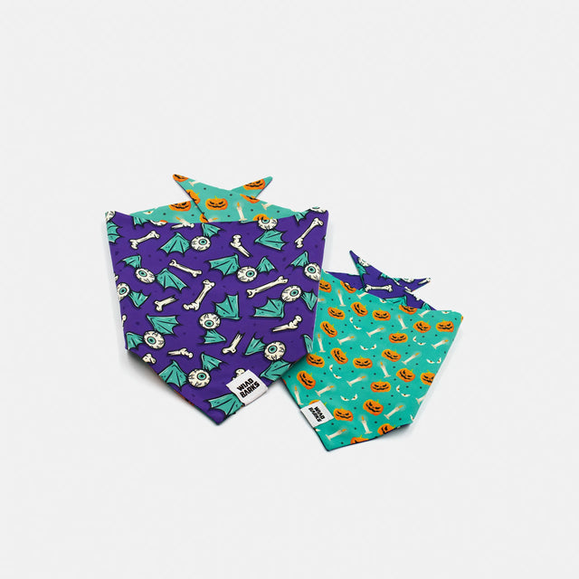 wild barks trick or treat dog bandana