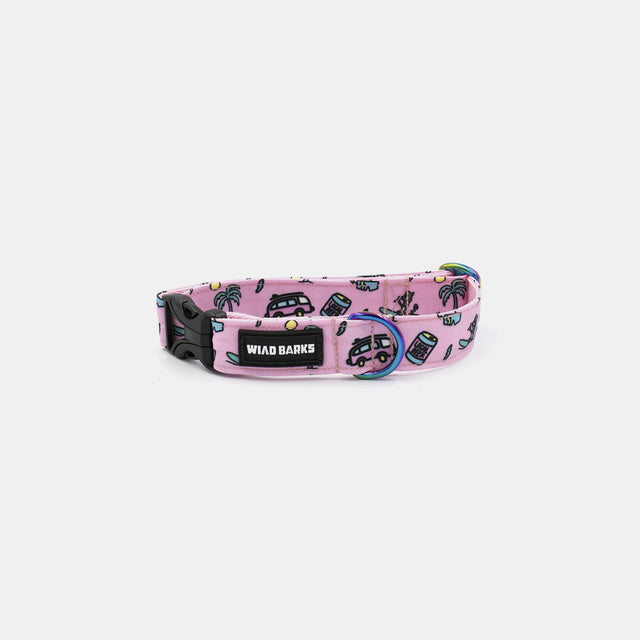 wild barks barkriders pink dog collar