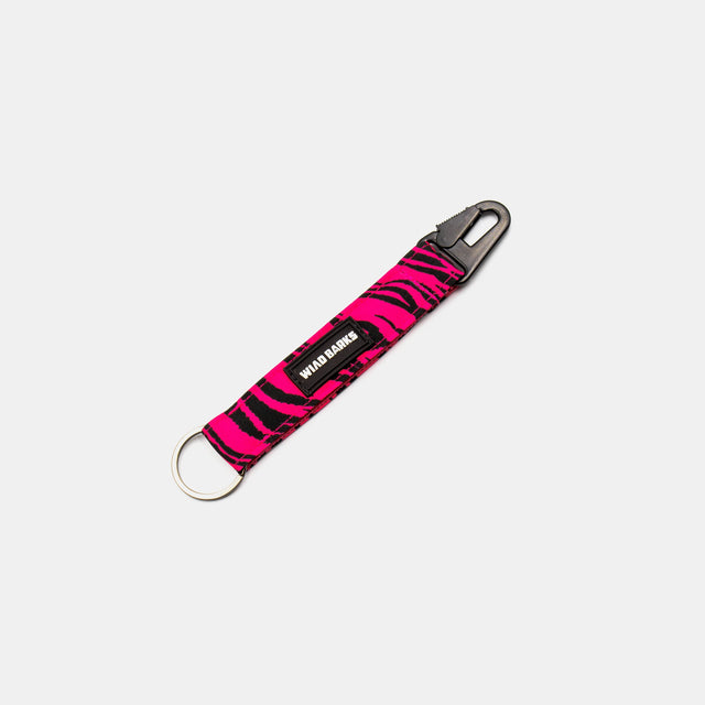 wild barks zebra keychain